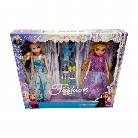 Set papusi Anna si Elsa cu pantofi de schimb, Fashion [3]