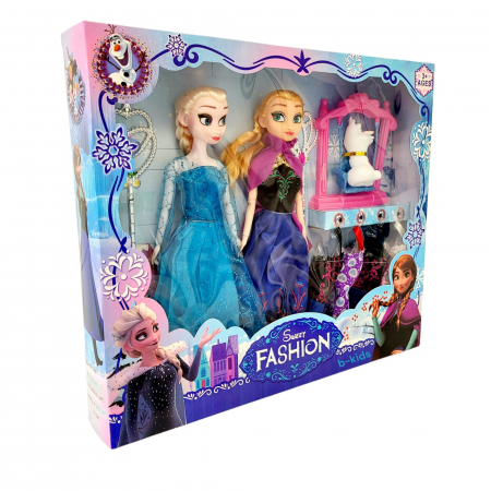 Set papusi Anna si Elsa cu rochite de schimb! [2]