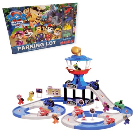 Masinute - Set parcare circuit Patrula Catelusilor cu masinute