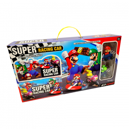 Masinute - Set tip Parcare, Mario cu doua masinute - Super Racing