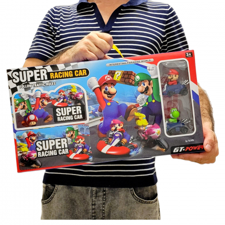 Set tip Parcare, Mario cu doua masinute - Super Racing [3]