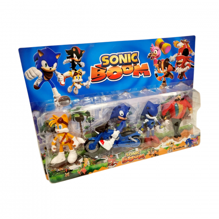 Set patru figurine + motocicleta, Sonic Boom [4]