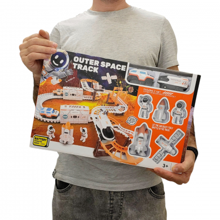 Set pista de curse spatiala de construit - Outer Space Track , mare [3]