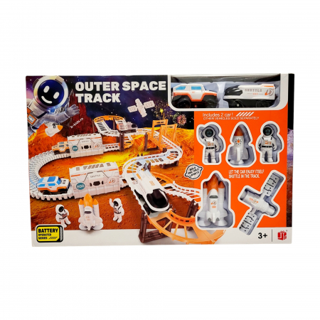 Set pista de curse spatiala de construit - Outer Space Track , mare [4]