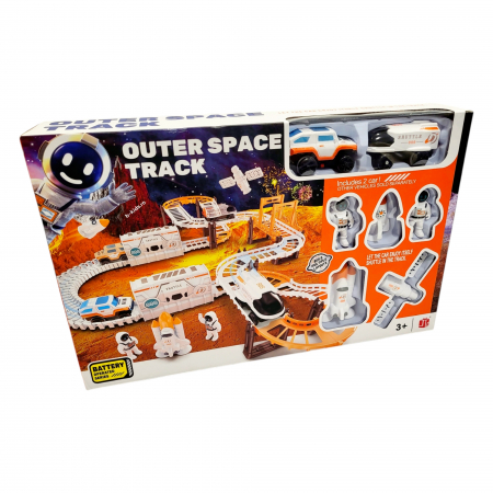 Set pista de curse spatiala de construit - Outer Space Track , mare [6]