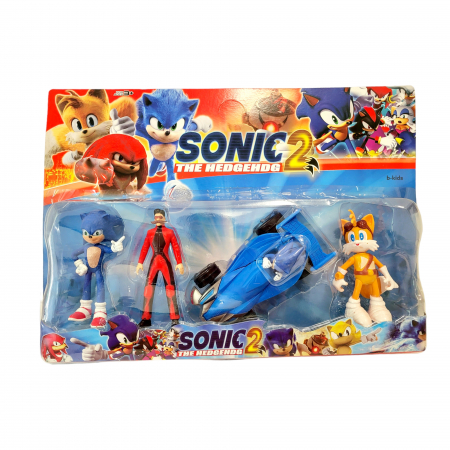 Figurine - Set Sonic 2 - The Hedgehdg, masinuta albastra