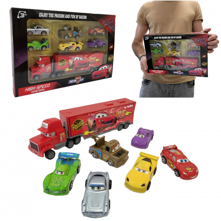 Set tir Cars cu 6 masinute din seria animata [4]