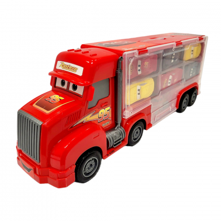 Set tir Cars + 7 masinute tip geanta, Cars. Fulger 3 [2]