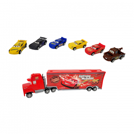 Set tir Cars cu 6 masinute din seria animata, Racing 3 [1]