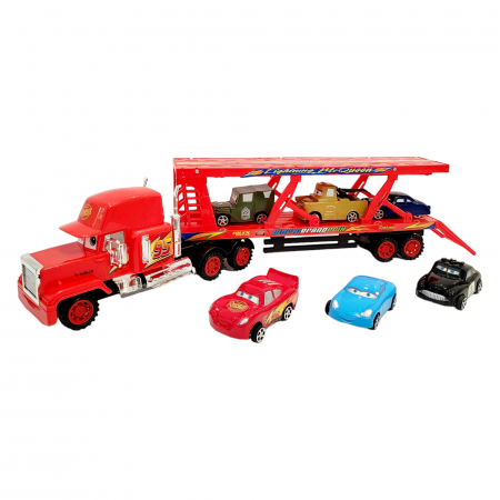 Set tir mare Cars platforma cu 6 masinute [3]