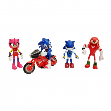 Set patru figurine + motocicleta, Sonic Boom [2]