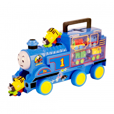 Set trenulet Thomas cu locomotiva mare + 4 trenulete mici. [3]