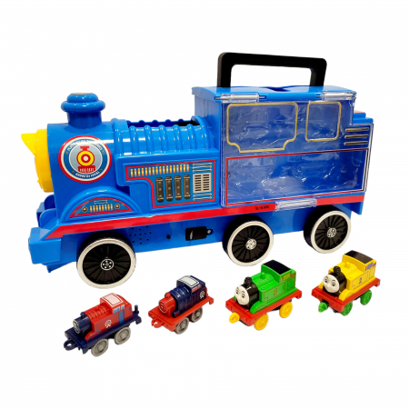 Set trenulet Thomas cu locomotiva mare + 4 trenulete mici. [5]