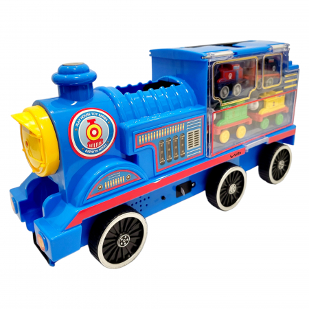 Set trenulet Thomas cu locomotiva mare + 4 trenulete mici. [6]