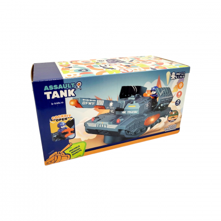 Tanc care se rotește la 360° cu soldat, lunini si sunete [4]