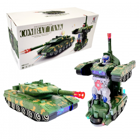 Tanc transformers, 2 in 1 cu sunete si lumini [3]