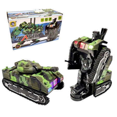 Roboti - Tanc transformers Robot, 2 in 1 cu sunete si lumini