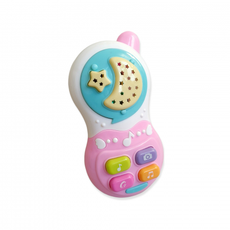 Articole bebelusi - Telefon mobil de jucarie cu melodii si proiecție de lumini