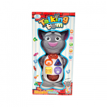 Telefon mobil interactiv de jucarie pentru copii, Talking Tom, butoane, sunete si lumini [1]
