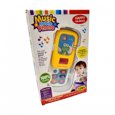Telefon mobil interactiv pentru copii, sunete si lumini, broscuta [2]