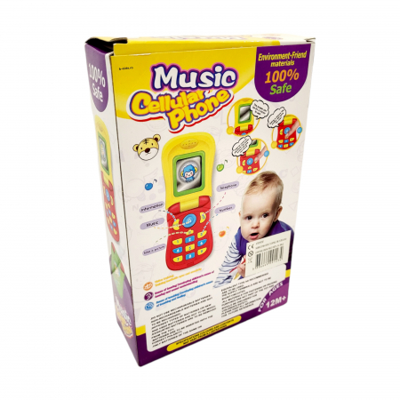 Telefon mobil interactiv pentru copii, cu oglinga, sunete si lumini [1]