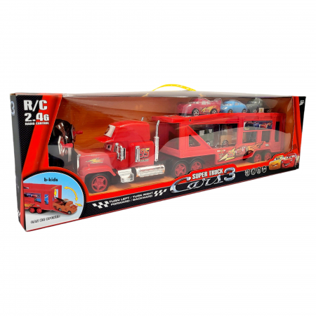 Tir Camion Cars platforma cu telecomanda si 6 masinute, Super Truck [1]
