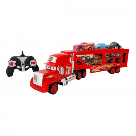 Tir Camion Cars platforma cu telecomanda si 6 masinute, Super Truck [8]