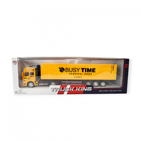 TIR Truck King 30 cm – cabina metal, remorcă detașabilă [1]