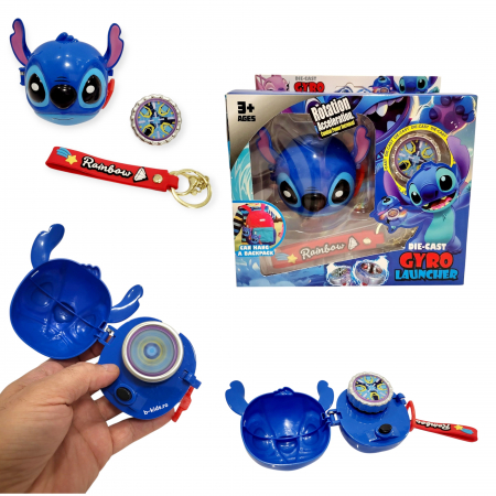 Diverse - Titirez beyblade Stitch cu lansator tip breloc