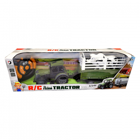 Tractor cu remorca si animalut, telecomanda full control! [1]