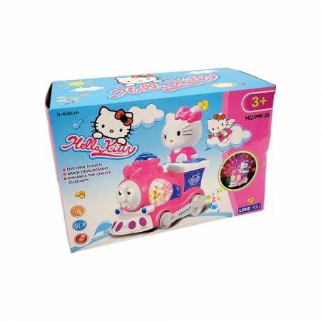 Trenulet cu sunete si lunini 3D, Hello Kitty [2]