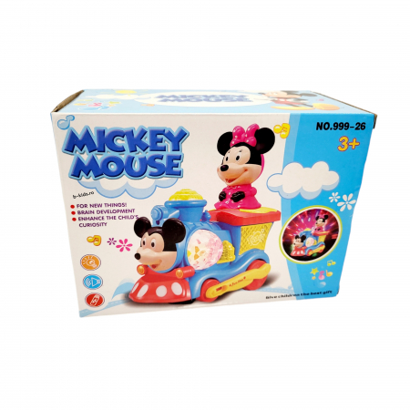 Trenulet cu sunete si lunini 3D, Mickey Mouse [2]