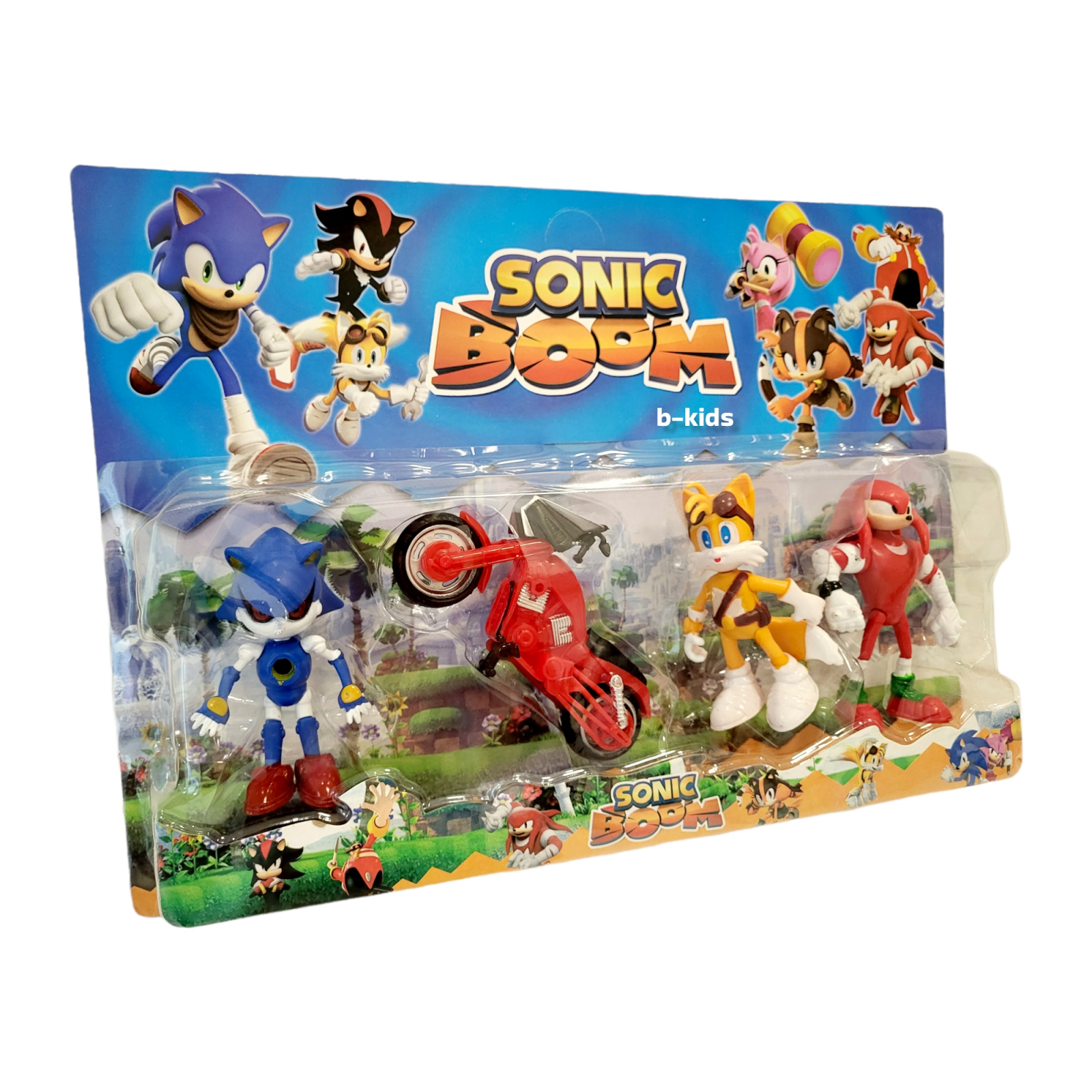 Sick person Van graphic Set trei figurine + motocicleta, Sonic Boom