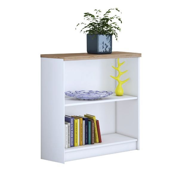 Biblioteca deschisa TOP MIX, alb, 80x33x85 cm [2]