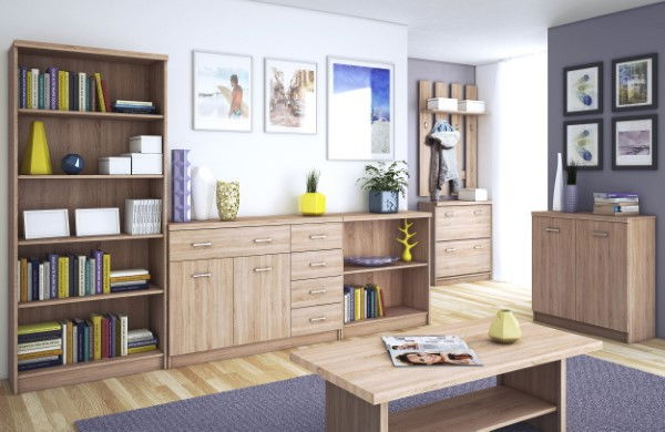 Biblioteca deschisa TOP MIX, stejar sonoma, 80x33x85 cm [3]