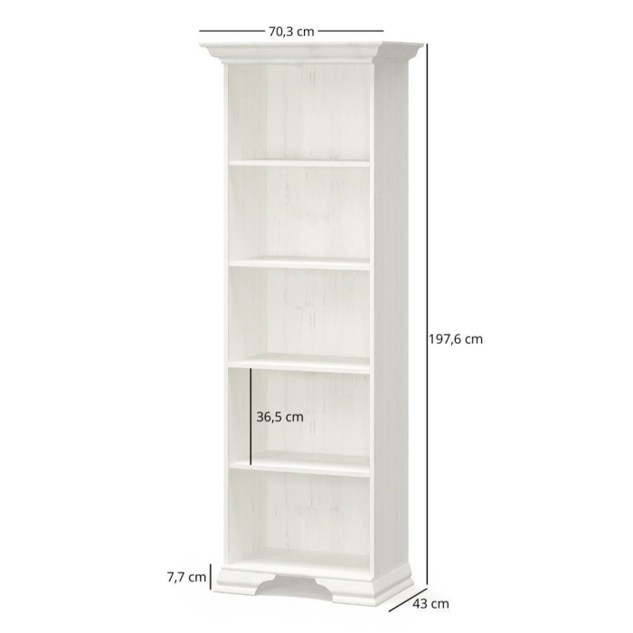 Biblioteca IRYS, pin anderson, 70,3x43x197,6 cm [2]