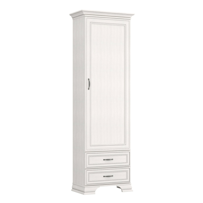 Biblioteca TIFFANY II, 1 usa, 2 sertare, crem fineline, 69x39,9x212,1 cm [2]