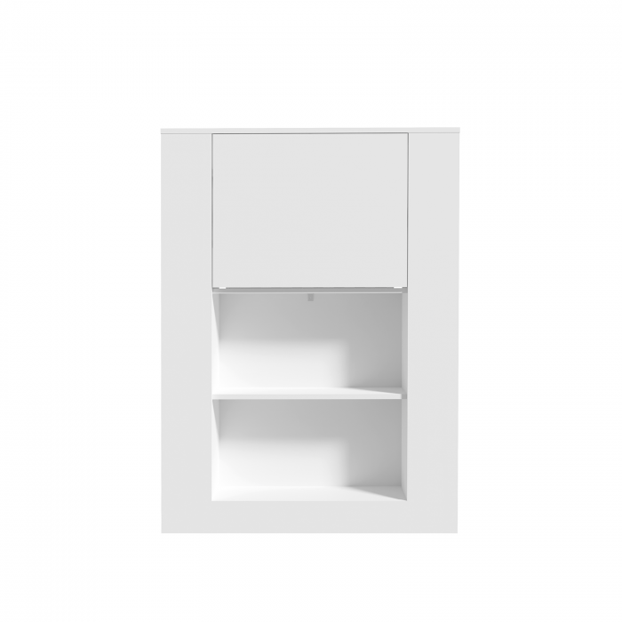 Birou multifunctional MFF2004-L120 - alb, 88,2x18,6x120,8 cm - ExpoMob [5]