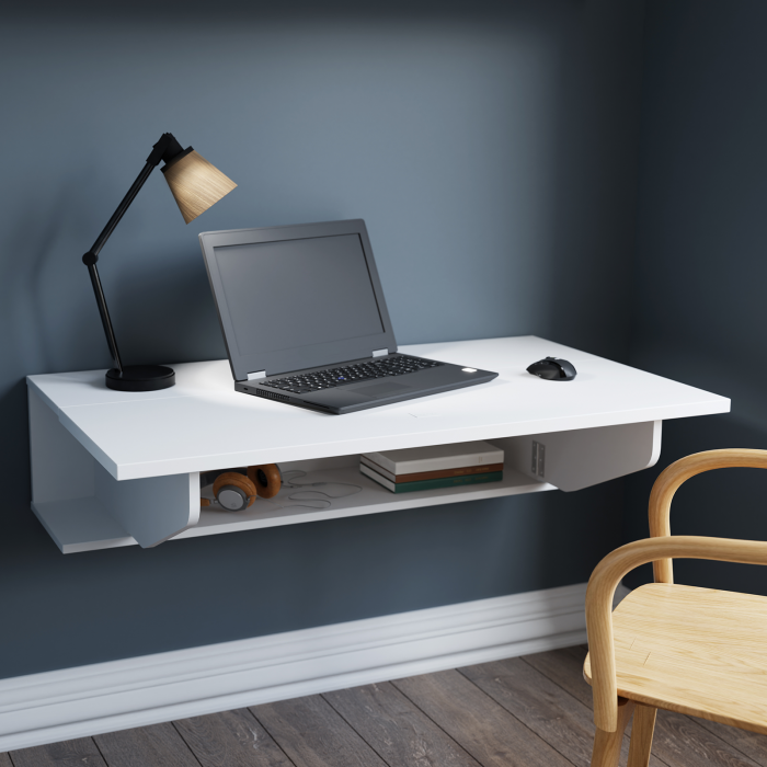 Birou multifunctional MFF2025-L120, alb, 100x60x23,6cm - ExpoMob [2]