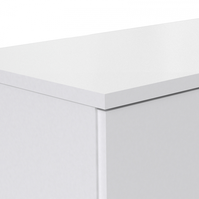 Pantofar BOOTS, cu 2 usi, 6 rafturi, stejar sherwood + alb, 68,9x34,1x120,4 cm - ExpoMob [6]