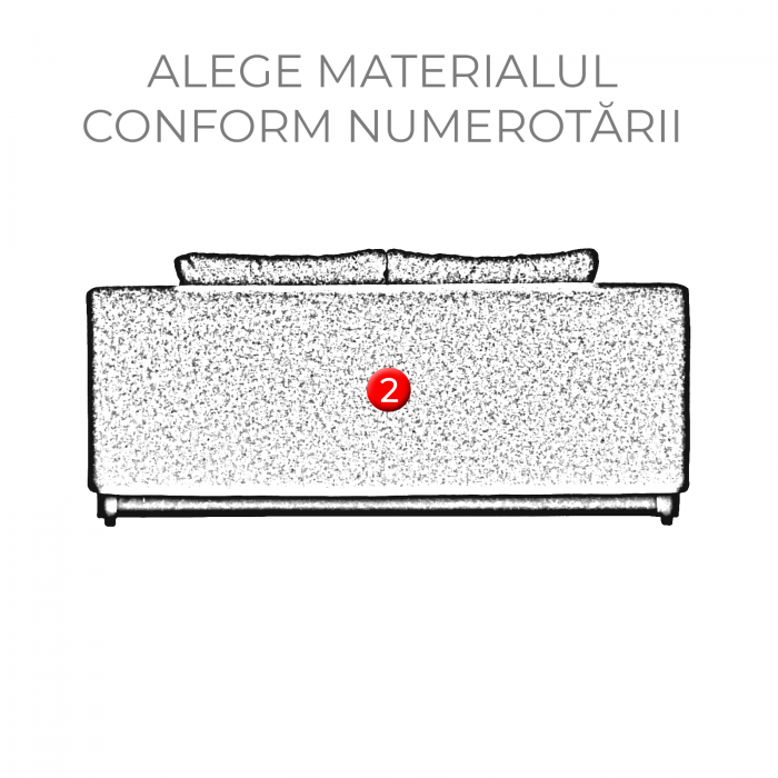 Canapea ANA extensibila, 3 locuri, cu lada depozitare, 185x82x80 cm - ExpoMob [5]