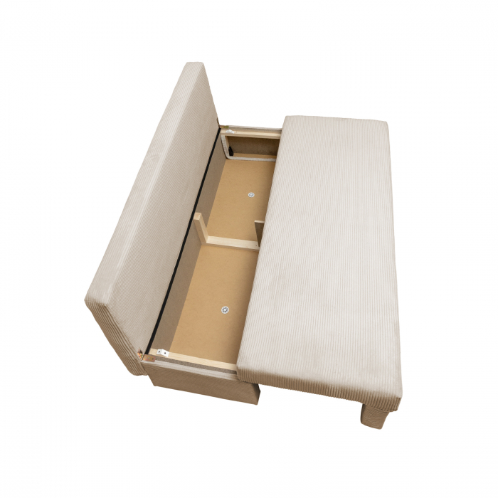 Canapea ANA LUX extensibila, 3 locuri, cu lada depozitare, 185x82x80 cm - ExpoMob [4]
