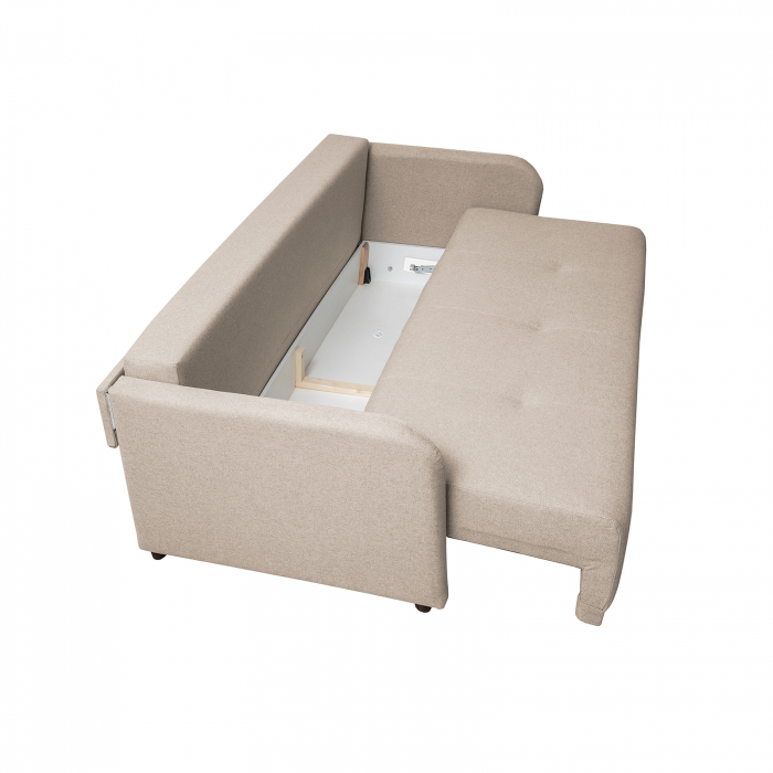 Canapea BERNA S extensibila, 3 locuri, cu arcuri si lada depozitare, 210x110x90 cm - ExpoMob [5]