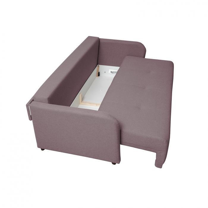 Canapea BERNA S extensibila, 3 locuri, cu arcuri si lada depozitare, 210x110x90 cm - ExpoMob [5]