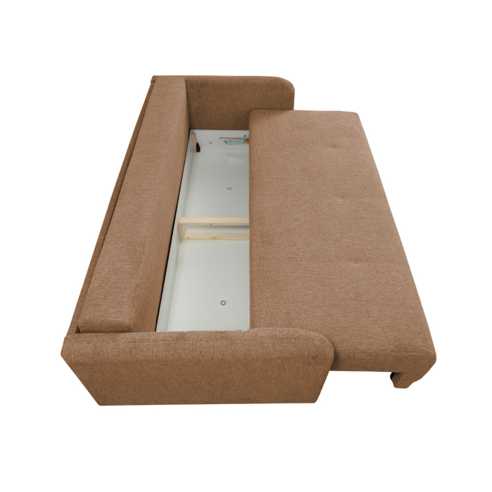 Canapea BERNA S extensibila, 3 locuri, cu arcuri si lada depozitare, 210x110x90 cm - ExpoMob [4]