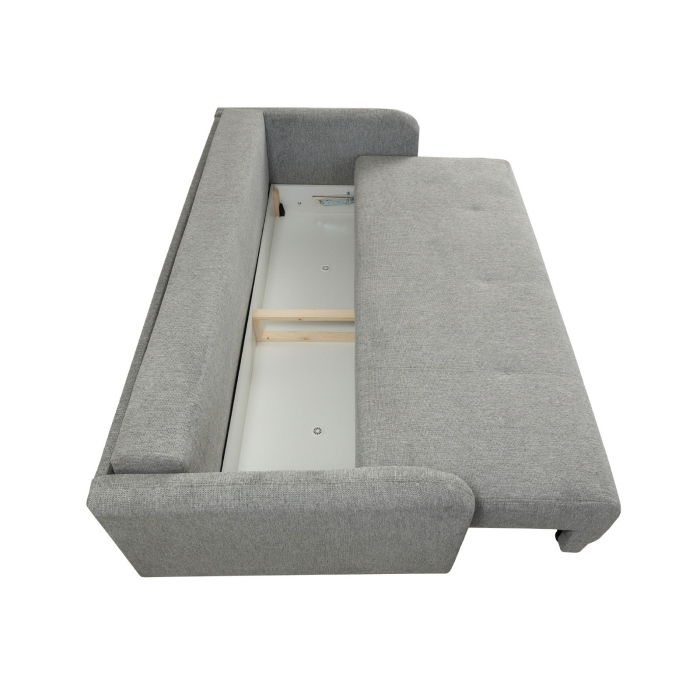 Canapea BERNA S extensibila, 3 locuri, cu arcuri si lada depozitare, 210x110x90 cm - ExpoMob [4]