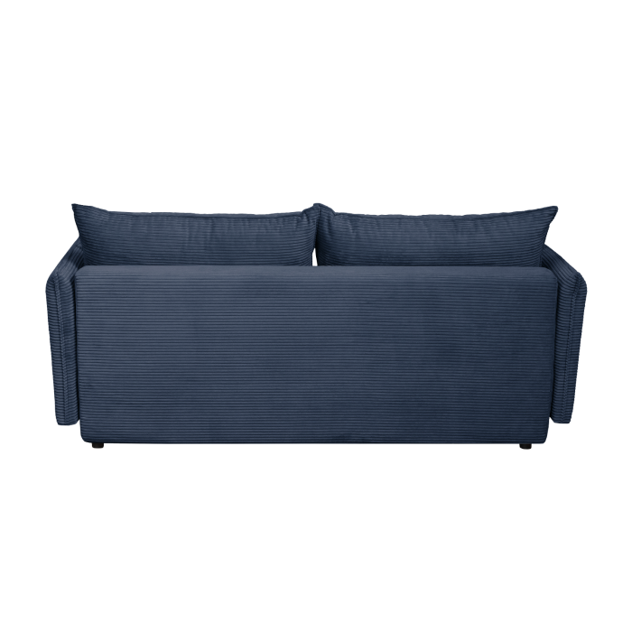 Canapea CAMILLE extensibila, 3 locuri, cu arcuri si lada depozitare, albastru, 238x115x95 cm [4]