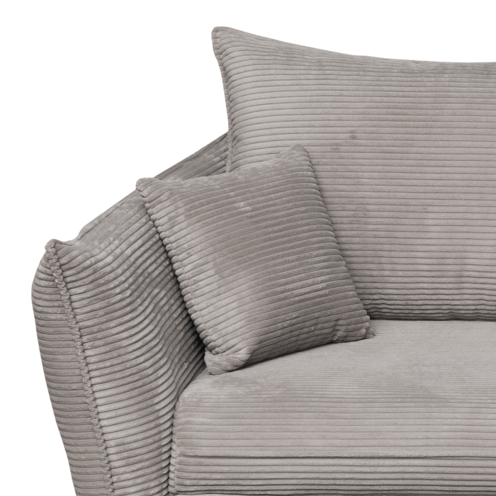 Canapea CAMILLE extensibila, 3 locuri, cu arcuri si lada depozitare, bej inchis, 238x115x95 cm [6]