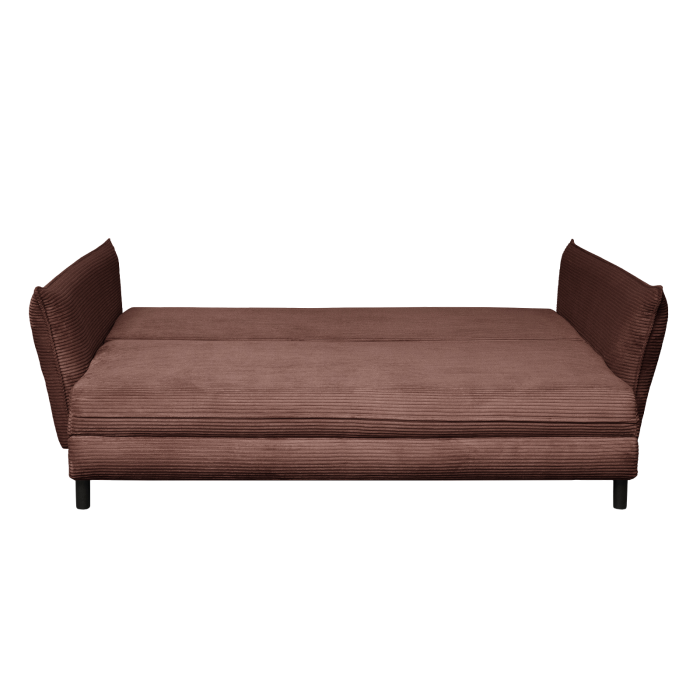 Canapea CAMILLE extensibila, 3 locuri, cu arcuri si lada depozitare, caramiziu, 238x115x95 cm [3]