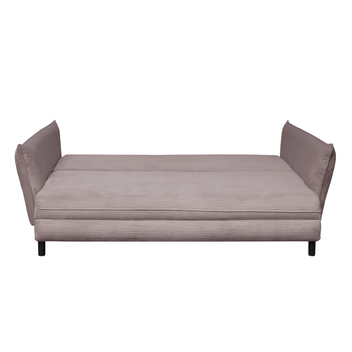 Canapea CAMILLE extensibila, 3 locuri, cu arcuri si lada depozitare, roz pudra, 238x115x95 cm [3]